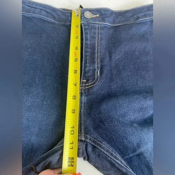 KanCan High Rise Extreme Flare Jeans 5 26x32” Dark Wash Denim Bell Bottoms 0050 - Picture 8 of 12